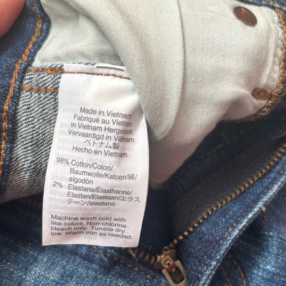 Madewell Dark Wash Blue Women’s 10” High Rise Skinny Jeans Size 25 - Picture 4 of 13